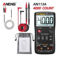 Yingke Aneng An113a มัลติมิเตอร์ Rms จริงดิจิตอลที่มีมิเตอร์วัดกระแสไฟทรานซิสเตอร์ Ac/Dc เครื่องวัดอุณหภูมิ4000ตัว