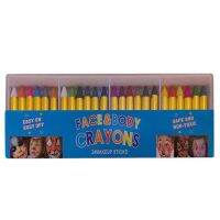 ดินสอสีใบหน้า24สีสำหรับเด็กสีชอล์คเมคอัพร่างกาย