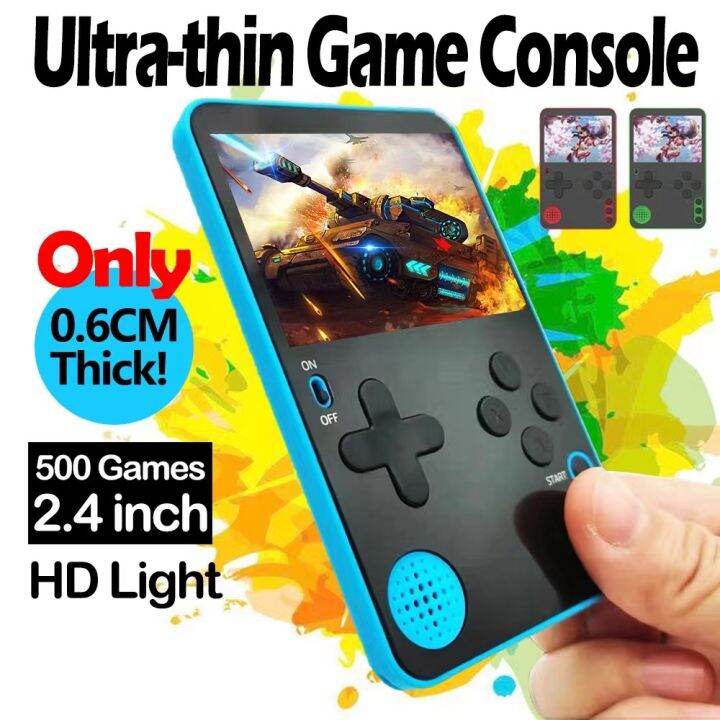 K10 New Handheld Mini Game Console 2.4 inch Color Screen Built-In 500 ...