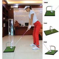 PGM ผู้ฝึกสอนการพัตต์กอล์ฟในร่ม360 ° Rotation Golf Practice Putting Mat Golf Putter Green Trainer New Arrival