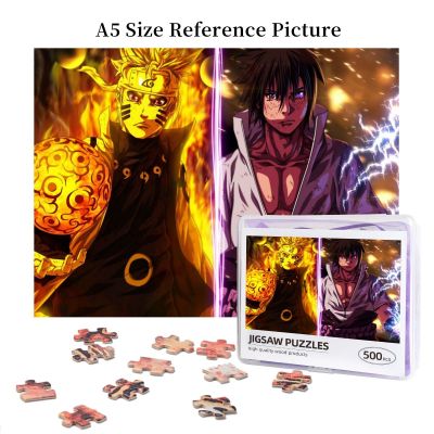Naruto Wooden Jigsaw Puzzle 500 Pieces Educational Toy Painting Art Decor Decompression toys 500pcs