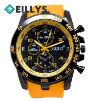 「Dark blue watch」 Eillysevens 2022สีดำ YellowMen LuxuryWristwatch ธุรกิจนาฬิกา Relógio Masculino