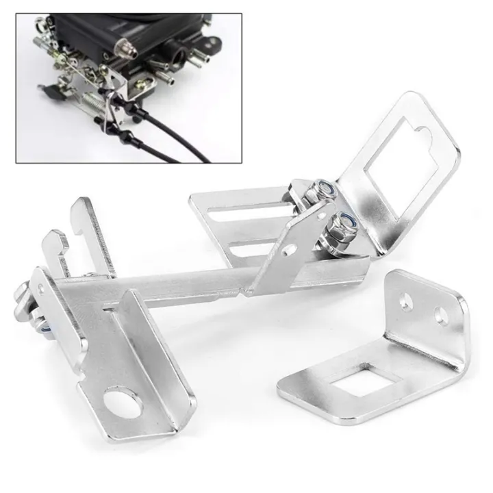 Throttle Cable Bracket, 2Pcs Adjustable Throttle Cable Bracket Kickdown