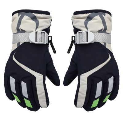 Children Boys Girls Winter Warm Windproof Sports Ski Gloves Kids Breathable Adjustable Glove