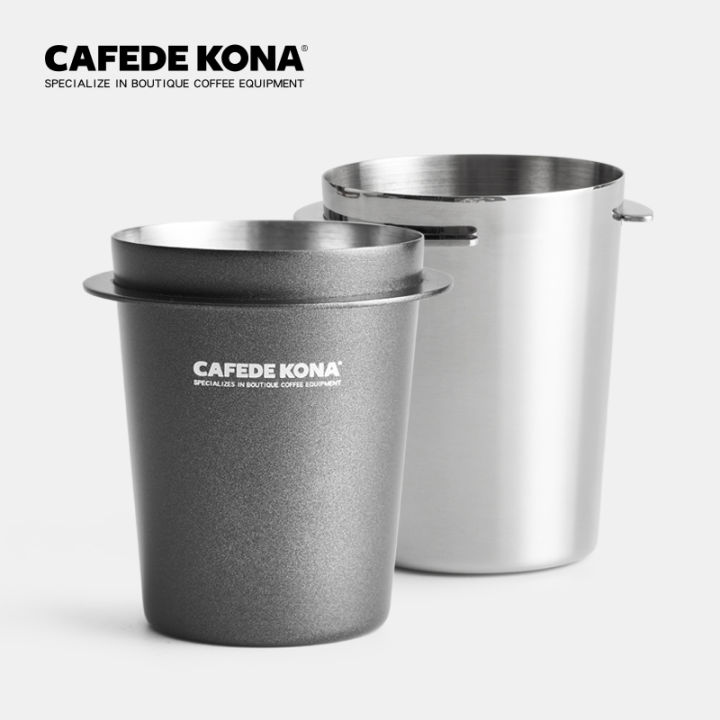 cafede-kona-ถ้วยโดสกาแฟ-กระบอกโดสกาแฟ-ถ้วยช่วยกรอกผงกาแฟใส่ด้ามชงเครื่องชงกาแฟ-nbsp-stainless-dose-cup