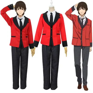 Anime Kakegurui Cosplay Costume Jabami Yumeko Cosplay Costume Japanese High  School Uniform Girl Clothes Women Suits High Quality