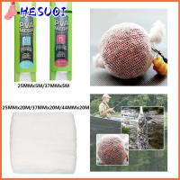 HESUOI 5M/20M 25/37/44MM แบบพกพา เครื่องมือตกปลา อุปกรณ์ต่อสู้ รีฟิลเหยื่อแท่นขุดเจาะ ถุงห่อเหยื่อ ตกปลาคาร์พหยาบ กระสอบละลายน้ำ PVA ล่อตาข่าย