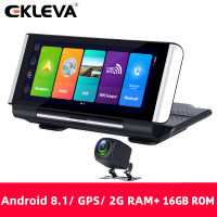 EKLEVAกล้องติดรถยนต์Dashcam GPS 4G 7นิ้วAndroid 8.1กล้องสำหรับรถยนต์WIFI 1080Pตัวบันทึกวิดีโอกล้องติดรถHDจอถอยหลัง