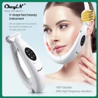 CkeyiN EMS Facial Slimming Massager V-Face Shaping Massage Instrument for Anti-Aging Anti-Wrinkles Face Lift Tighten Double Chin MR610