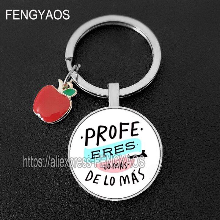 spanish-teachers-appreciation-keychain-thank-you-teacher-keychains-in-spanish-text-key-ring-thanksgiving-gift-for-professor-key-chains