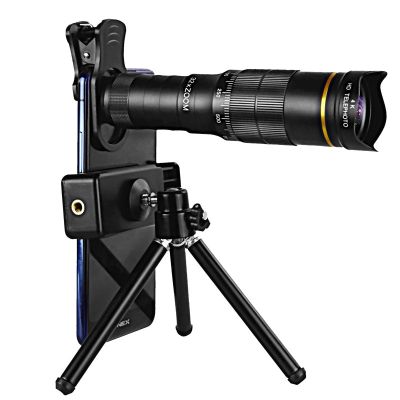 กล้องกล้องโทรทรรศน์โลหะเลนส์พร้อมขาตั้งโทรศัพท์ซูมความละเอียดสูงแบบมืออาชีพ32X22X4K ใช้สำหรับท่องเที่ยวตั้งแคมป์