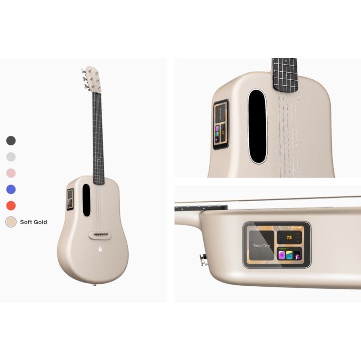 lava-me-3-กีตาร์โปร่งไฟฟ้า-36-นิ้ว-และ-38-นิ้ว-smartguitar-ตัวเลือก-ideal-bag-และ-space-bag