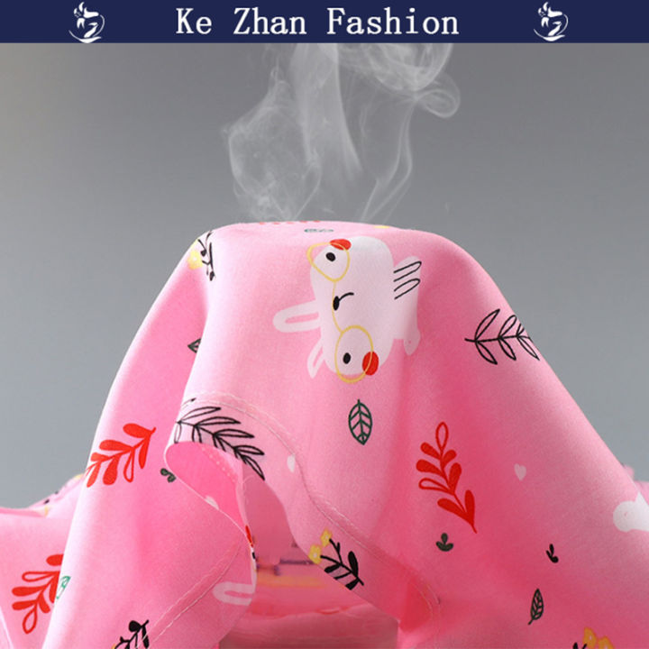 ke-zhan-ชุดแขนกุดสำหรับเด็กผู้หญิงแฟชั่นฤดูร้อนชุดเดรสเจ้าหญิงพิมพ์ลายการ์ตูนชุดนอนสำหรับเด็กอายุ3-8ปี