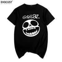 【New】Gorillaz Anime เสื้อยืดผู้ชายผ้าฝ้ายชายเสื้อใหม่ TEE TSHIRT สตรี Unisex แฟชั่น