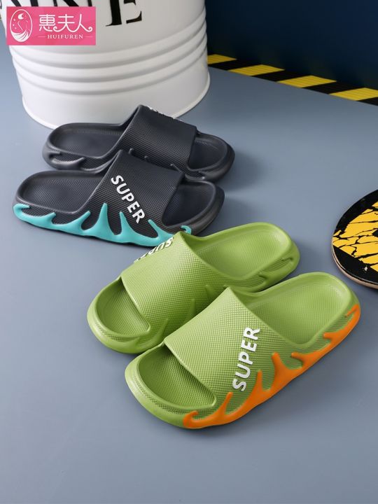 ขายดีที่สุด-ioztt2023-men-wear-sandals-large-base-ins-odor-proof-boys-slippers-the-of-anti-skid-outdoor-slides