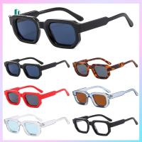 GLASSES580 พังก์สไตล์ แว่นตากันแดดกรอบสี่เหลี่ยม การป้องกัน UV400 เล็กๆน้อยๆ แว่นตาสำหรับแว่นตา วินเทจ ที่บังแดด สำหรับผู้หญิงและผู้ชาย