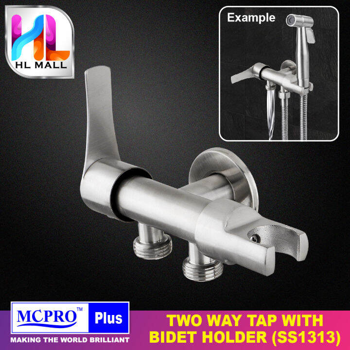 MCPRO PLUS Stainless Steel SUS304 Bathroom & Toilet Faucet TWO WAY ...