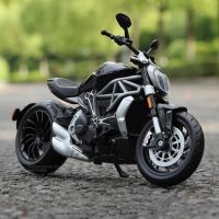 Maisto 1:12 Ducati X Diavel S 2021แข่งรถจักรยานยนต์โมเดลมอเตอร์ไซค์อัลลอยโช้คอัพของเล่นแบบชุดสะสมเด็ก