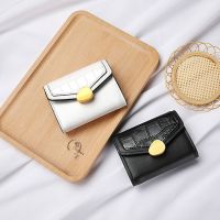 Dompet Koin มีกระเป๋าสำหรับผู้หญิงหรู DFHSH พร้อมกล่องบัตรประชาชนช่องเสียบบัตรกระเป๋าสตางค์ใส่บัตรกระเป๋าใส่บัตรเครดิตที่เก็บบัตรธุรกิจ