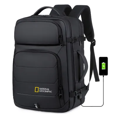 NATIONAL GEOGRAPHIC 17 laptop Backpack USB Charging Multifunctional Waterproof Business Bag Anti-Theft Daypack Mochila Schoolbag