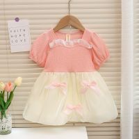 New Baby Girl Dress Baby Girl Solid Bow Toddler Dresses For Kids Girls Clothes Summer Princess Dresses For Baby Girl  by Hs2023