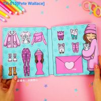 ✺✖ Barbie doll cat change book girl repeatedly play quiet busy book fancy house DIY craft