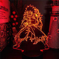 อะนิเมะ Fairy Tail 3D โคมไฟ gajeel redfox LED Night Light สำหรับห้องนอนเด็กตกแต่งโคมไฟข้างเตียงตกแต่งห้อง lampara Manga gi.fts