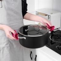 Kitchen Pot Clip Bowknot Creative Anti Scald Non-slip Bow Shape Design Pot Accessories Handle Cover Silicone Heat Insulation Pots Pans