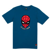 Marvel Men Spider-Man Flock Print T-Shirt - เสื้อมาร์เวลผู้ชายพิมพ์กำมะหยี่ ลายสไปเดอร์แมน  สินค้าลิขสิทธ์แท้100% characters studio