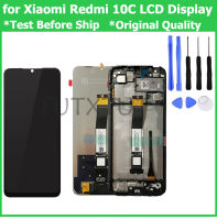 จอ LCD แบบดั้งเดิมสำหรับ Xiaomi Redmi 10C จอแสดงผล LCD พร้อมเทปกาวหน้าจอสัมผัสอะไหล่ประกอบแก้วดิจิตัลอะไหล่หน้าจอ LCD