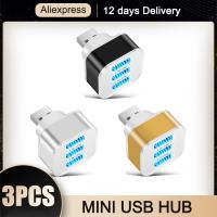 [HOT HAIXWLXKWW 589] USB Hub 3พอร์ต Expander Adapter 2.0 Splitter พร้อมไฟแสดงสถานะสำหรับแล็ปท็อป Amp;