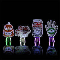 ฟักทองสีดำ Skull เดสก์ท็อปเครื่องประดับ LED สยองขวัญ Prop Shopping Mall Bar Decor Happy Helloween Party Halloween Desktop Lights