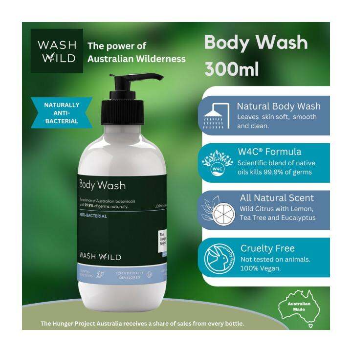 Wash Wild Antibacterial Body Wash 300ml Lazada Singapore