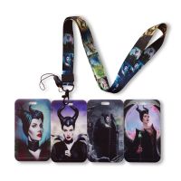 hot！【DT】◄■  Maleficent Card Holder Business Badge Frame Employee  Student Lanyard Name