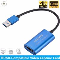 HESTING 4K 1080P เครื่องบันทึกเกม HDMI-เข้ากันได้กับ USB บันทึกวิดีโอ Grabber วิดีโอการ์ดบันทึก HDMI การ์ดบันทึกการ์ดบันทึกวิดีโอ USB3.0