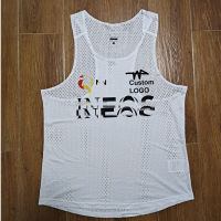 Short Style Man Distant Runnning Speed Suit Tank Tops Vest Athlete Track Field Singlet Customizable