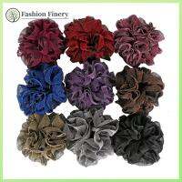 QJZN6F8XJ กำมะหยี่สีทอง ขนาดใหญ่ scrunchies อีลาสติก ชุดคลุมศีรษะ เชือกมัดผมหางม้าแวววาว ที่มีคุณภาพสูง ศิลปะผ้าศิลปะ แถบยางยืดหยุ่น ผมเส้นผม