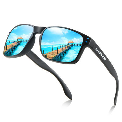 แว่นตากันแดดโพลาไรซ์ Shimano ของแท้เดินป่าตั้งแคมป์ขับรถตกปลาแว่นตากันแดดคลาสสิกกีฬากลางแจ้ง UV400แว่นตาปั่นจักรยาน