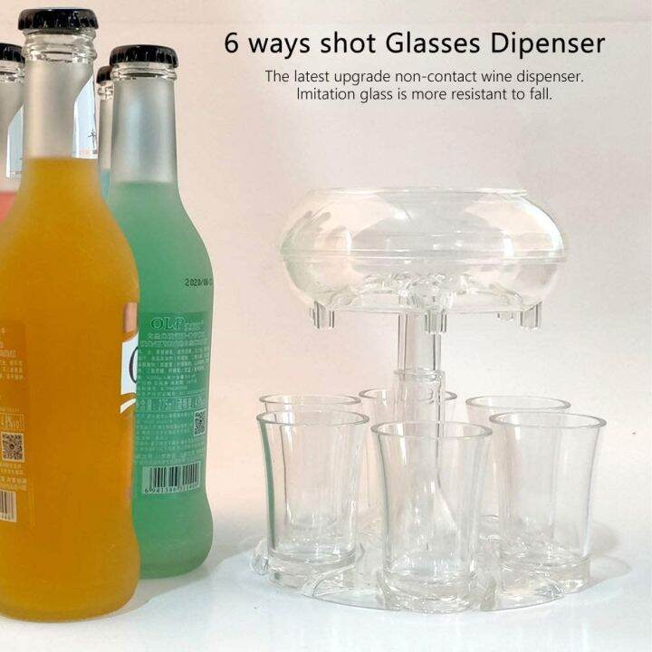 6-shot-glass-dispenser-and-holder-with-organic-glasses-6-cocktail-dispensers-and-holder-transparent-bar-shot-dispenser-for-bar