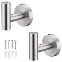 ۞❐❆ Bathroom Towel Hook Shower Hook Wall Mounted SUS 304 Stainless Steel Modern Hand Towel Hook Brushed Nickel Robe