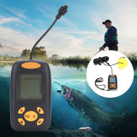 Portable Transducer เครื่องหาปลาแบบใช้มือถือ เครื่องหาปลา Oltrasonic พร้อมจอแสดงผล LCD 0.4M-100M