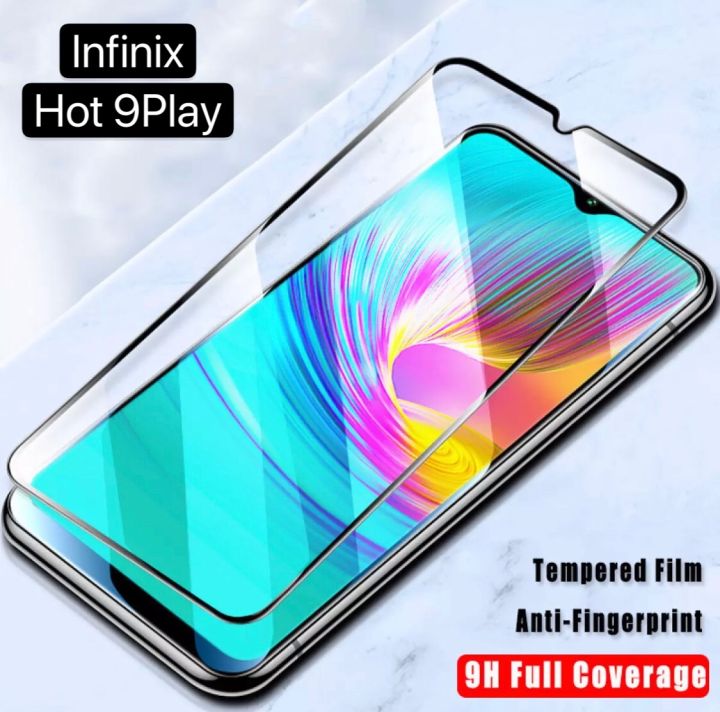 ส่งจากไทย-เก็บเงินปลายทาง-ฟิล์มกระจกนิรภัย-เต็มจอ-infinix-hot-9play-ฟิล์มขอบดำ-ฟิล์มกันกระแทก-tempered-glass-ของแท้-100-สินค้าพร้อมจัดส่ง