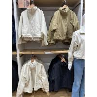 MyMediTravel UNIQLO ห้องลองเสื้อ U 23ปีเอวสูงห้องลองเสื้อคอตั้งมีฮู้ดสโตว์ฤดูใบไม้ร่วงเสื้อโค้ทผ้าฝ้ายแจ็คเก็ต455944