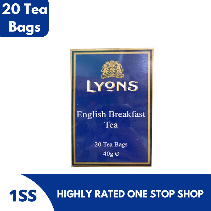 Lyons English Breakfast Tea, 20 Tea Bags Lazada PH
