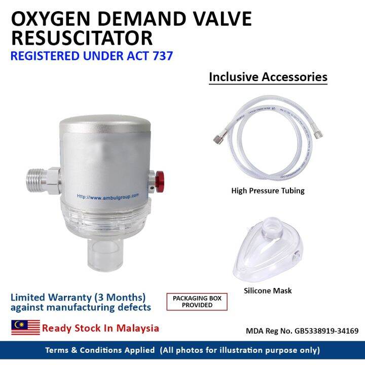 (MDA APPROVED) OXYGEN DEMAND VALVE RESUSCITATOR Lazada