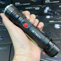 Flashlight Rechargeable ไฟฉายแรงสูง ชาร์จไฟได้ XT 14 ไฟฉายอเนกประสงค์ พลังแรงสูง X-TECH ไฟฉายแรงสูงพกพา ไฟฉายแรงสูง ของแท้