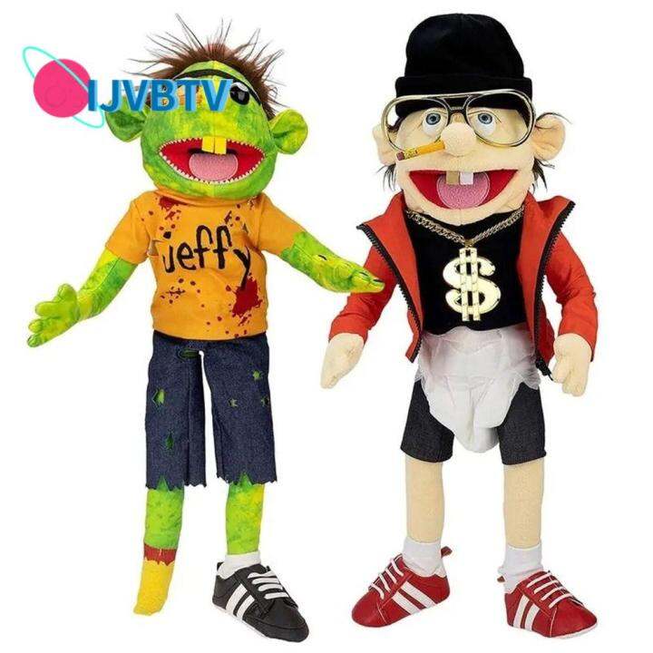 IJVBTV Movable Mouth Jeffy Hand Puppet Talk Show Muppet Cody Junior Jeffy Friends Finger Puppet
