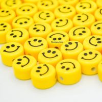 ลูกปัดหน้ายิ้ม 100 ชิ้น Smiley beads