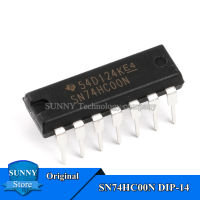 10ชิ้นเดิม SN74HC00N DIP-14 74HC00N 74CH00 DIP14 Quad 2-Input Logic ชิปธรรมดาและใหม่เดิม