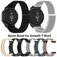 ❏✓✥ Nylonowy pasek do Huami Amazfit T-Rex2 moda sport wodoodporny pasek część wymienna inteligentnego zegarka bransoletka nadgarstek akcesoria